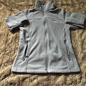 Columbia Light Blue Zip up Sweatshirt